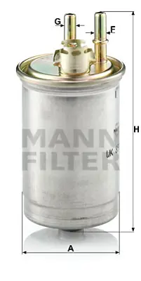 MANN FILTER WK 853/7 X Yakıt Filtresi Connet 75hp-Fıesta 1.8 Dı 00-03 Focus 1.8 Dı-Tddı 98-04 75 Hp XS4Q9176AB