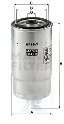 MANN FILTER WK 854/3 Yakıt Fıltresı Fıat 77362339