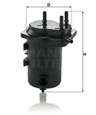 MANN FILTER WK 9028 z Yakıt Fıltresı Nıssan 1640100QAB 8200400416