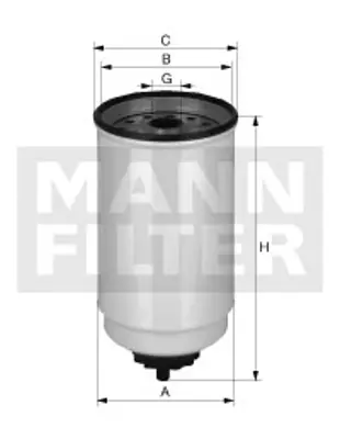 MANN FILTER WK 9041 x Fıltre 500354176