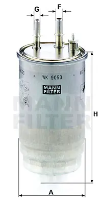 MANN FILTER WK 9053 z Mazot Fıltresı Boxer Jumper Ducato Daıly F30dt (3,0hdı 16v) 1614157280 77367412