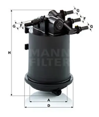 MANN FILTER WK 939/1 X Yakıt Filtresi Kutulu Lgn I-Iı-Master Iı-Mgn I-Scenıc I-Kng-Exp 1.9 Dcı Espace Iıı 2.2 Dcı 8200416946