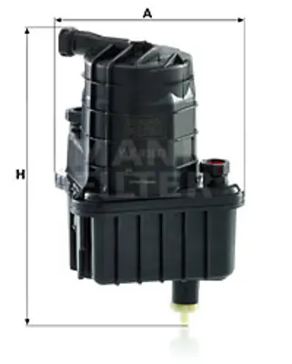 MANN FILTER WK 939/3 Yakıt (Mazot) Fıltresı Clıo Iıı Modus 1,5 Dcı 07> (65 / 80 Hp) 8200926014