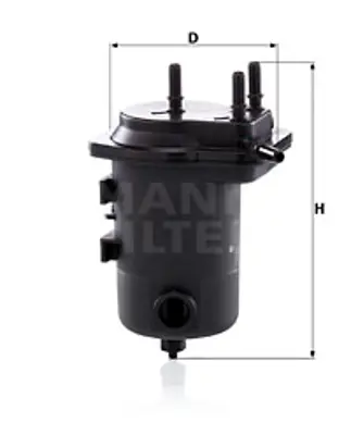 MANN FILTER WK 939/8 x Yakıt Fıltresı Renault Clıo Iı 01>06 Symbol 01>09 Nıssan Note 06> Mıcra Iıı 03>10  1.5 Dcı K9k  (Del 8200151379