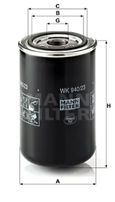 MANN FILTER WK 940/23 Fıltre 