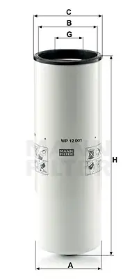 MANN FILTER WP 12 001 Fıltre 