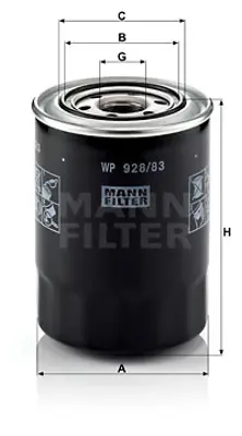 MANN FILTER WP 928/83 Yag Fıltresı 2630042020