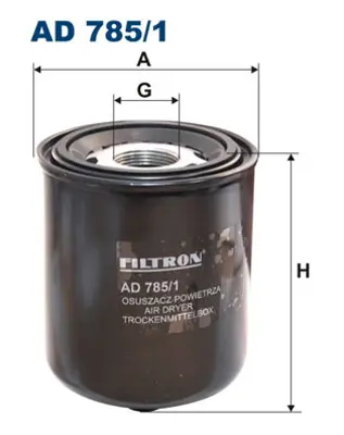 FILTRON AD 785/1 Hava Kurutucu Fıltre Scanıa 4-Serı 94/114/124/144 96>08 164 00>08 P.G.R.T.-Serı 04> / Renault Mıdlum 1455253 7485137862