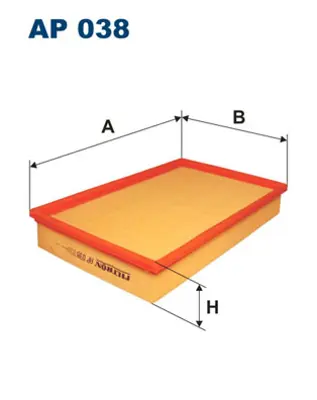 FILTRON AP 038 Hava Filtresi Fiat Croma-Lancia Kappa-Thema 82398171