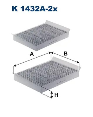 FILTRON K 1432A-2x Polen Fıltresı A2228300418