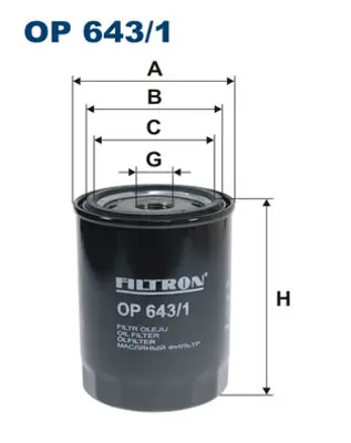 FILTRON OP 643/1 Yag Fıltresı Renault 7700865981