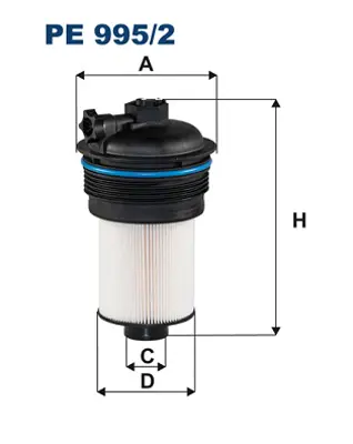 FILTRON PE 995/2 Mazot Fıltresı Transıt Custom Ttf 14> 2018> Yenı Transıt V363 Ttg 14> 2018> V362 2.0 Tdcı Ecoblue 2005485