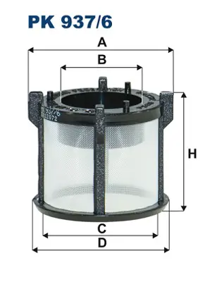 FILTRON PK 937/6 Yakıt Fıltre Suzgecı Mercedes Axor - Atego / Guleryuz Cobra A0000901351
