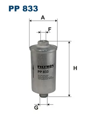 FILTRON PP 833 Yakıt Fıltresı Fıat 1276050 156774 156775 319220141 6058519 7700268752 82434499 8339791 93011019601 A0000900652