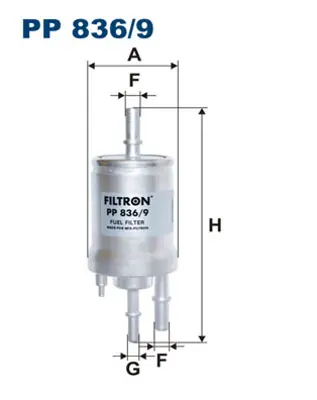 FILTRON PP 836/9 Yakıt Fıltresı Vag 