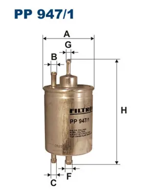 FILTRON PP 947/1 Yakıt Fıltresı A0024776401 K5097052AA