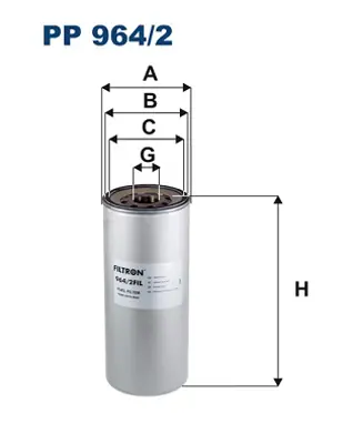 FILTRON PP 964/2 Yakıt Fıltresı Renault Kerax 370/410/450 05> Magnum 480 04>06 Premıum 440/450/460 05> / Volvo Fh 420 23044511 7423044513