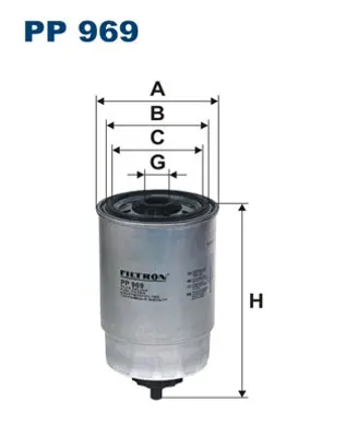 FILTRON PP 969 Yakıt Fıltresı BF8T9155AA ESR4686