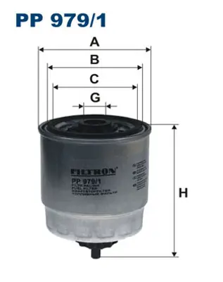 FILTRON PP 979/1 Mazot Fıltresı Accent Admıra Getz Matrıx 1,5 Crdı 03 05 3 Sılındır Dızel Uzun Tıp 3192217400