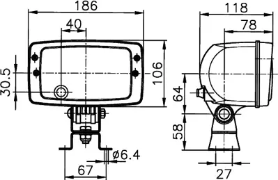 HELLA 1AB 996 213-001 Far Unıversal (Sol/Sag) - Bmc / Aebı / Jungheınrıch 