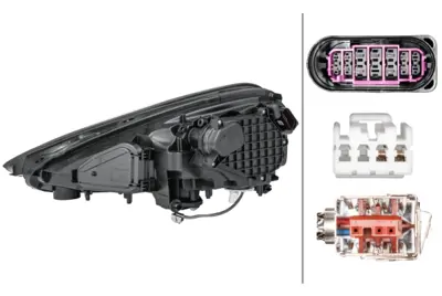 HELLA 1EL 011 745-581 Far  Porsche Cayenne (92a)  Bi-Xenon-Led  Sag 95863117631