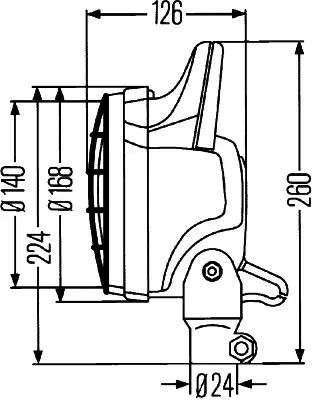 HELLA 1G4 003 470-141 Calisma Lambasi H3 24v Universal Cv 906486 500266328 906486 KDWHLO9527