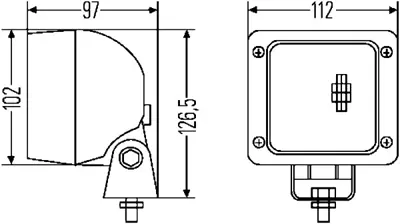 HELLA 1GA 007 506-391 Calisma Lambasi H3 12v/24v Tractor-Construction Machine 700-50063---------- 