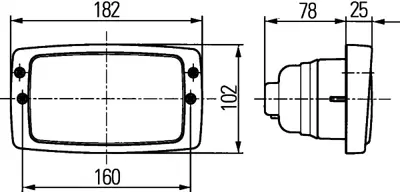 HELLA 1LB 006 213-047 Ana Far (Sag-Sol) 14373199 A0015444601