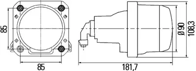 HELLA 1LL 009 998-051 Ana Far (Sag-Sol) - Mercedes-Benz / Scanıa / Krone / Komatsu 2076694 A0005442947