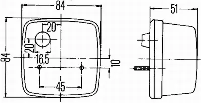 HELLA 2PF 003 014-071 Pozısyon Lambası Unıversal Halojen Sol/Sag - Daf / Man / Scanıa 110542001 1934159 866511