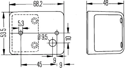 HELLA 2PF 006 679-001 Pozısyon Lambası Unıversal Cv Halojen Sol-Sag - Iveco / Man / Mercedes-Benz / Volvo 42226181 70305315 A0028204756