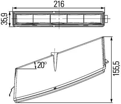 HELLA 2PT 010 043-011 Gündüz Sürüş Lambası Led Sol 12v 