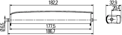 HELLA 2PT 980 850-001 Daytime Running Light 