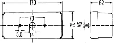 HELLA 2SD 002 582-011 İş Makınası Stop Lambası Sol 183945095A 21EK10310 4785121