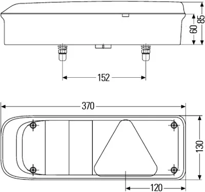 HELLA 2VP 340 930-011 Arka Far Kombınasyonu Universal Cv 1934253 888498