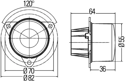 HELLA 2ZR 011 172-507 Gerı Vıtes Lambası Universal Cv 