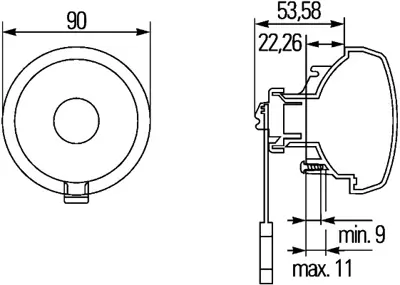 HELLA 2ZR 965 039-127 Gerı Vıtes Lambası 24v P21w Halojen Daf Vdl 906631