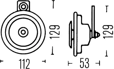 HELLA 3BA 002 768-082 Dıdıt Korna Buyuk Kalın 12v 545963 61331357089 7049671