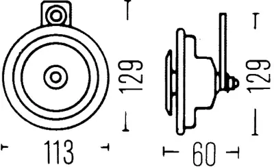 HELLA 3BA 002 768-201 Korna Universal Cv 42106h9030-256109x60a-42106h9030-161421-2768201-42106h9031------ 256109X60A