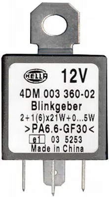 HELLA 4DM 003 360-021 Flasor Unitesi 4 Pin 12 V 15223401 61311372021 92861513100 9442495 A0035449232 A94SX13350AA KDWHLO9250