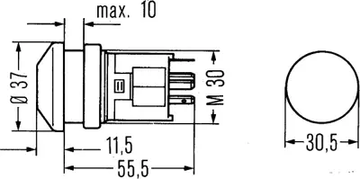 HELLA 6EF 003 916-061 Düğme Universal Cv 5243448-7712016-80002088--------- 