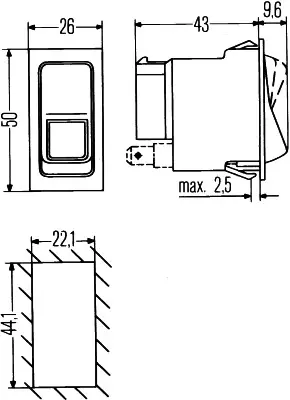 HELLA 6FH 004 570-101 Anahtar PJ5160027