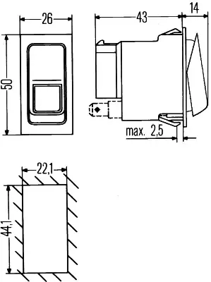 HELLA 6GM 007 832-231 Anahtar Universal Cv 