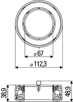 HELLA 8RA 009 362-001 Reflektor Kırmızı Universal 8086201400 22272765