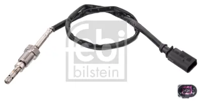 FEBI BILSTEIN 100803 Egzoz Sıcaklık Sensoru 2 Kutuplu Sıyah Crafter 12>16 T5 10>11 Caac Caae 3L906088DC