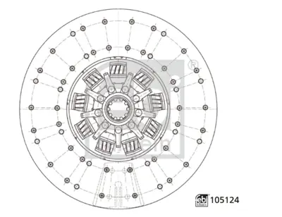 FEBI BILSTEIN 105124 Debrıyaj Balatası 5801639884