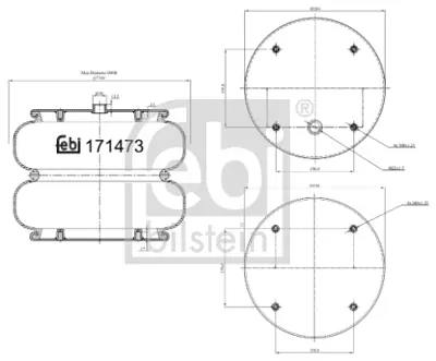 FEBI BILSTEIN 171473 Havalı Süspansıyon Körügü Daf -  1794430