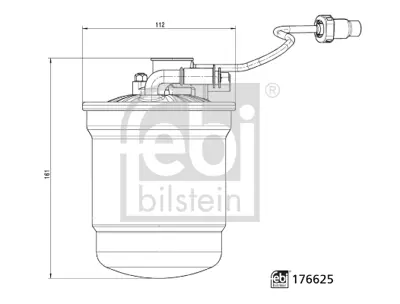 FEBI BILSTEIN 176625 Yakıt Fıltresı Yenı Kasa Focus Iv 17> 1.5 1.5 Ecoblue Kuga Iıı 20> 1.5 Ecoblue Euro 6 Motor 2362319