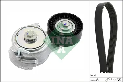 INA 529 0011 10 Alternator+klıma Kayıs Rulman Kıtı Idea 73502730