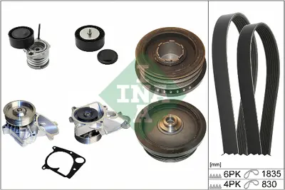 INA 529 0021 30 V Kayıs Setı + Su Pompası Bmw N47 M47 D20 E90 E87 E91 7793608 8477780